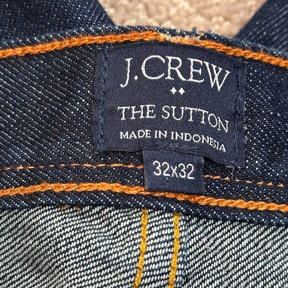 J Crew Jeans Sutton Straight Leg Dark Wash Preppy Classic Academia Sz 32 #A7709 - Picture 3 of 14